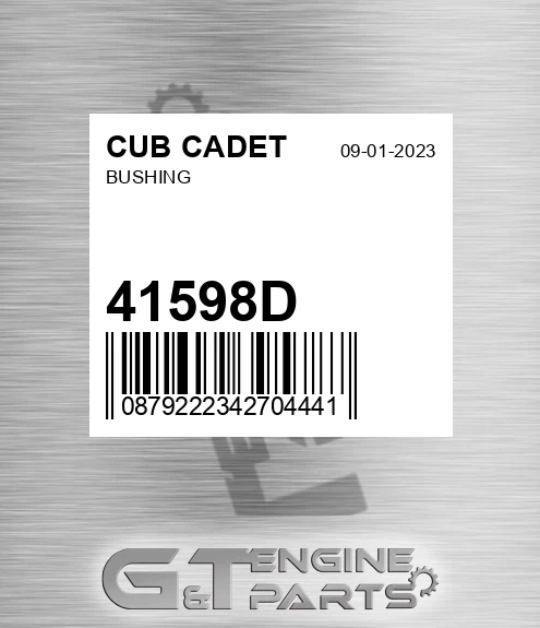 41598D Bushing for CUB CADET