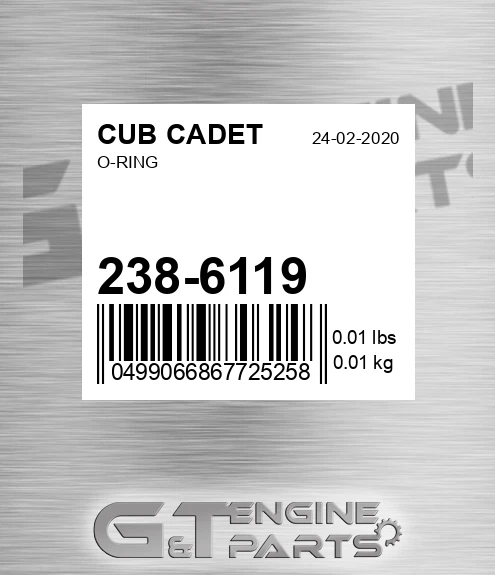 238-6119 O-ring