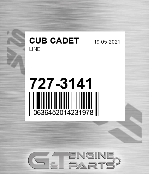 727-3141 Line for CUB CADET