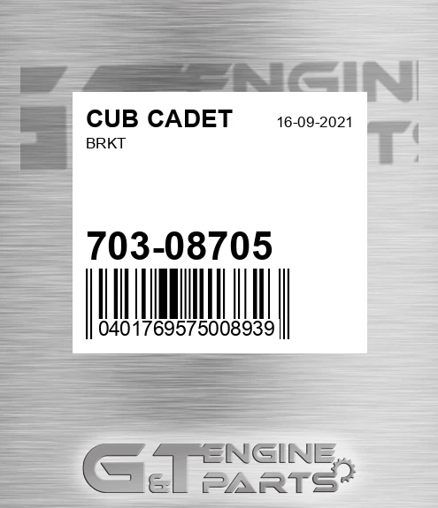 703-08705 Brkt for CUB CADET