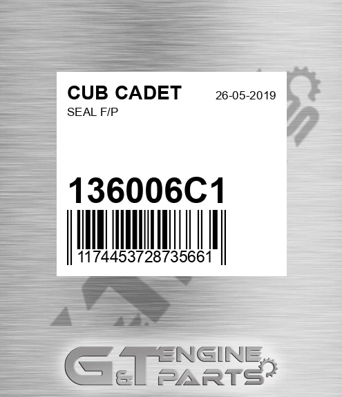136006C1 Seal F/p