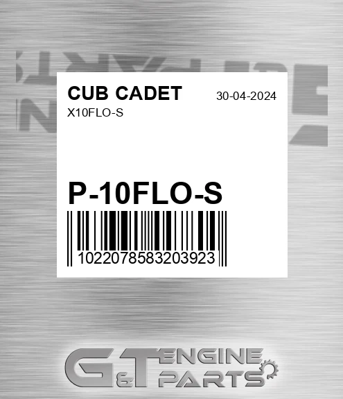 P-10FLO-S X10flo-s for CUB CADET