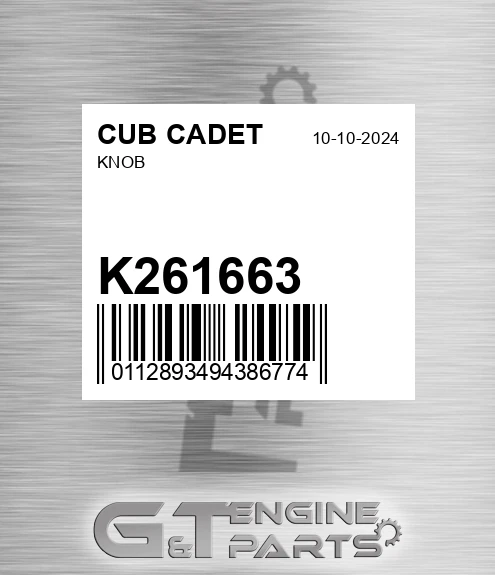 K261663 Knob