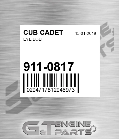 911-0817 Eye Bolt for CUB CADET