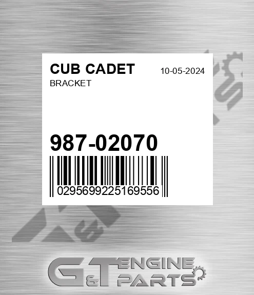 987-02070 Bracket for CUB CADET