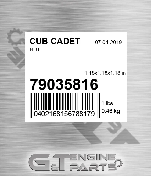 79035816 Nut