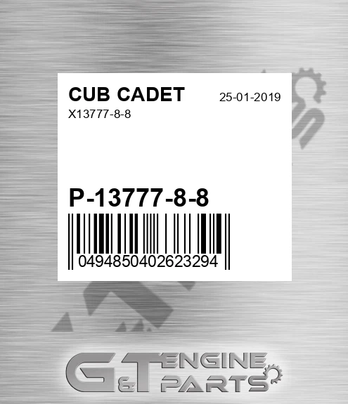 P-13777-8-8 X13777-8-8 for CUB CADET