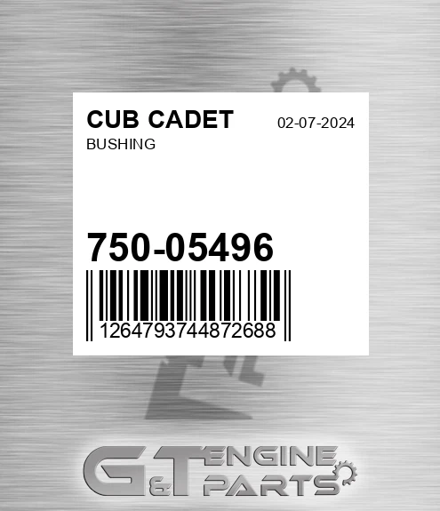 750-05496 Bushing for CUB CADET