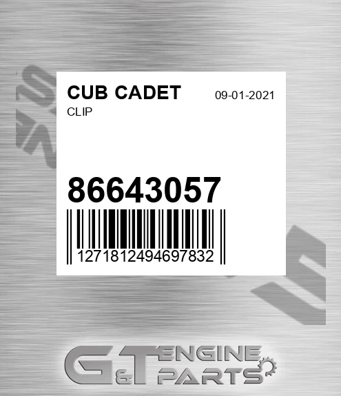 86643057 Clip for CUB CADET