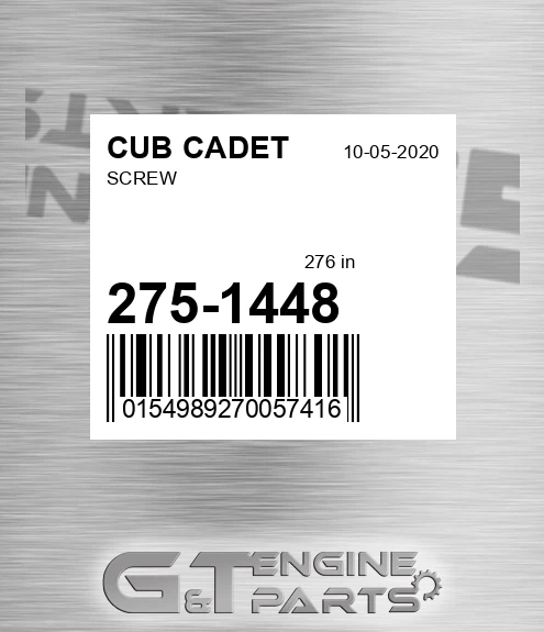 275-1448 Screw for CUB CADET