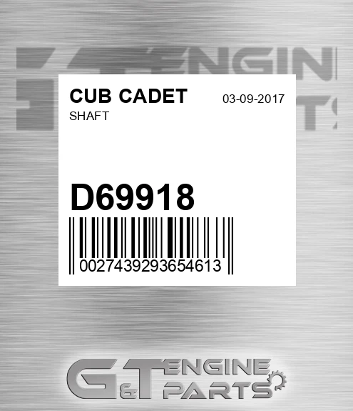 D69918 Shaft