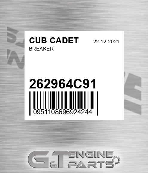 262964C91 Breaker for CUB CADET