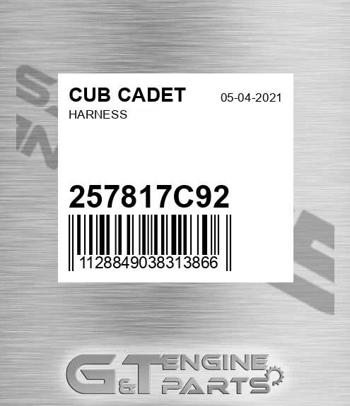257817C92 Harness for CUB CADET