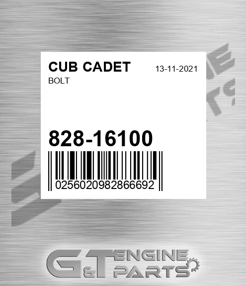 828-16100 Bolt
