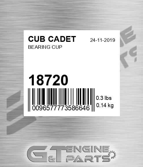 18720 Bearing Cup