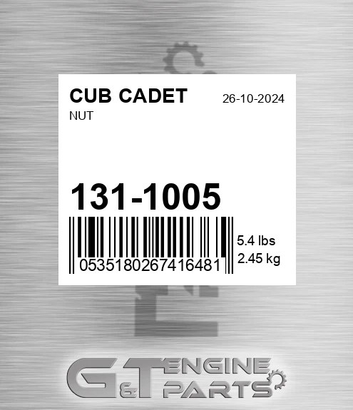 131-1005 Nut