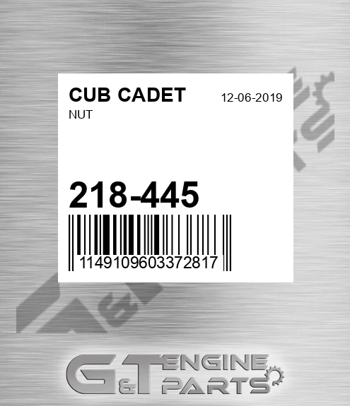 218445 Nut