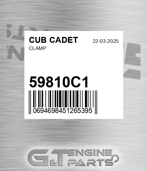 59810C1 Clamp for CUB CADET