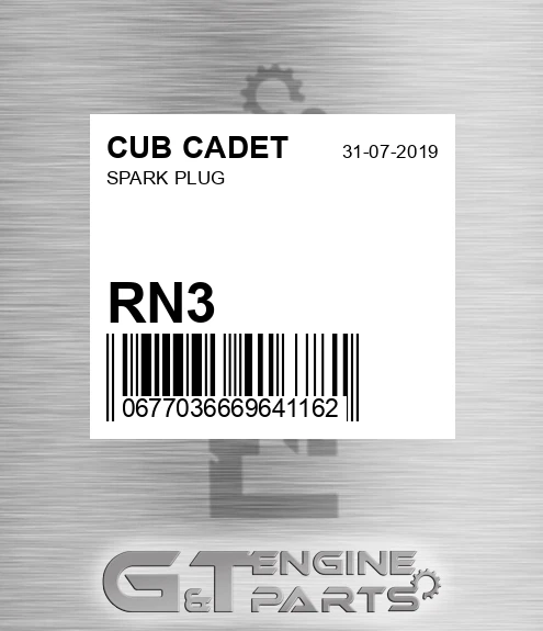 RN3 Spark Plug