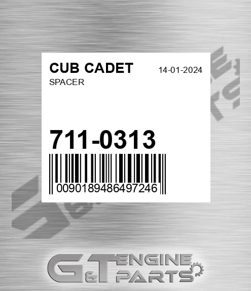 711-0313 Spacer for CUB CADET