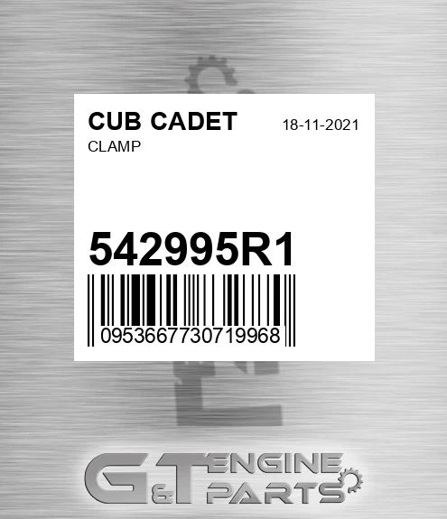 542995R1 Clamp for CUB CADET