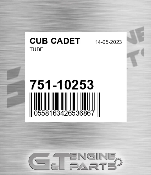 751-10253 Tube for CUB CADET