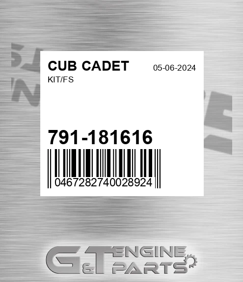 791-181616 Kit/fs