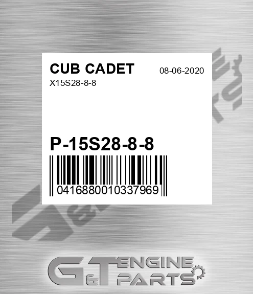 P-15S28-8-8 X15s28-8-8 for CUB CADET