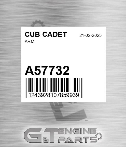 A57732 CUB CADET Arm
