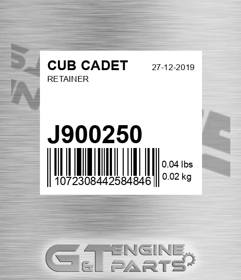 J900250 Retainer