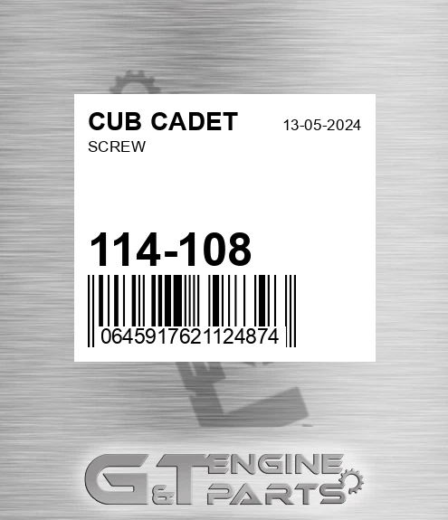 114-108 Screw