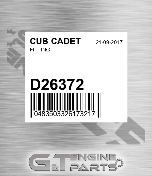 D26372 Fitting