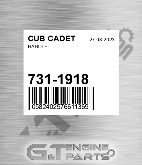 731-1918 Handle for CUB CADET