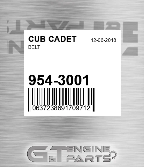 954-3001 Belt for CUB CADET