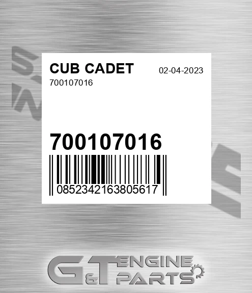 700107016 for CUB CADET