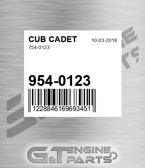 954-0123 754-0123 for CUB CADET