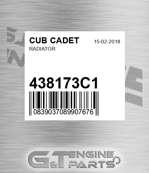 438173C1 Radiator for CUB CADET