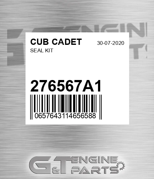 276567A1 Seal Kit for CUB CADET