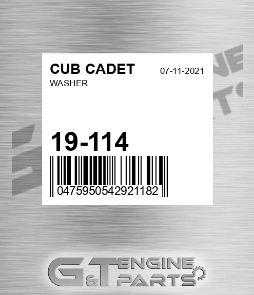 19-114 Washer