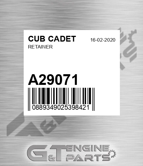 A29071 Retainer