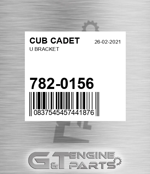 782-0156 U Bracket for CUB CADET