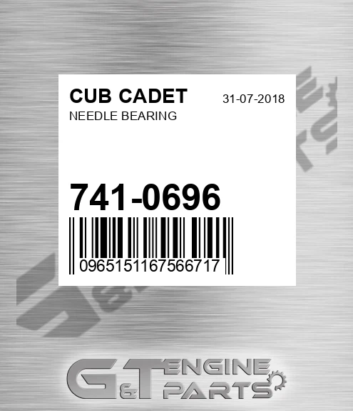 741-0696 Needle Bearing for CUB CADET