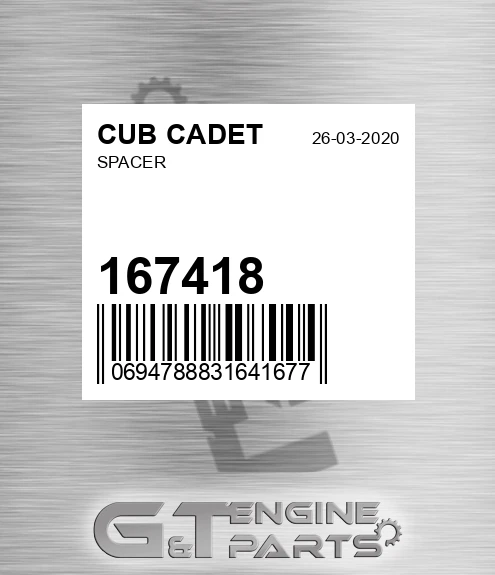 167418 Spacer