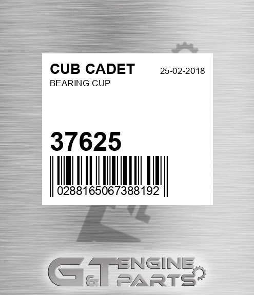 37625 CUB CADET Bearing Cup