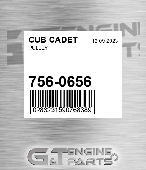 756-0656 Pulley for CUB CADET