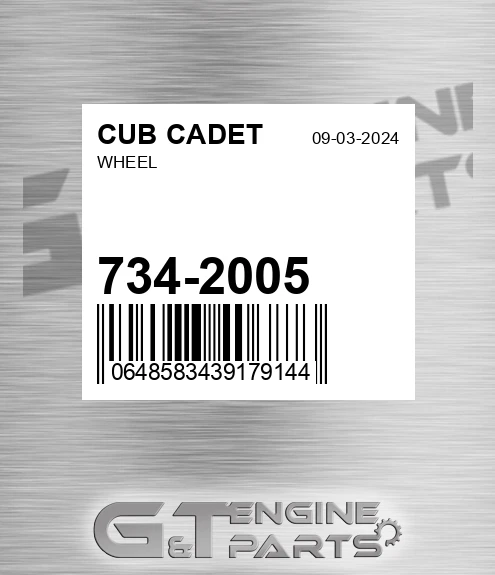 734-2005 Wheel for CUB CADET