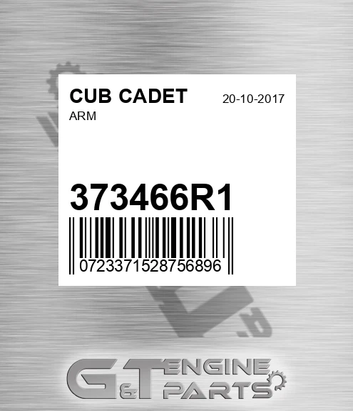 373466R1 Arm for CUB CADET