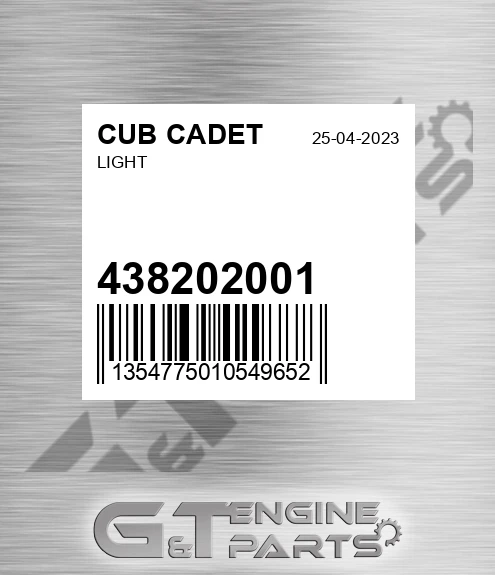 438202001 Light for CUB CADET