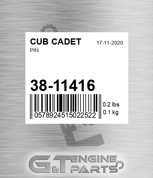 38-11416 Pin