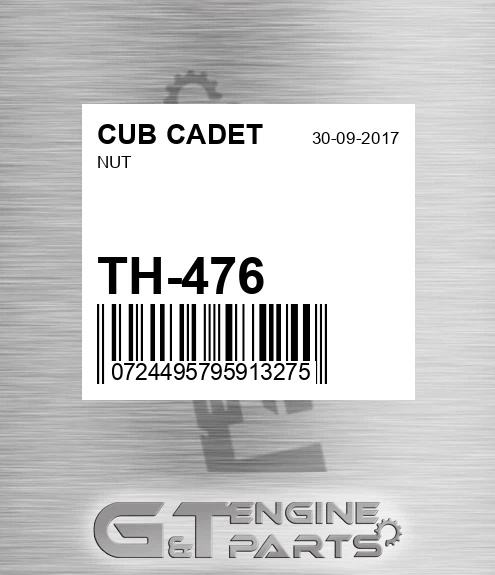 TH-476 Nut for CUB CADET